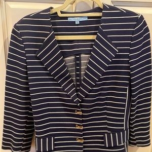 Navy stripe jacket